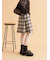アシメプリーツミニスカート