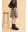 アシメプリーツミニスカート