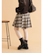 アシメプリーツミニスカート