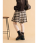 アシメプリーツミニスカート