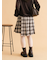 アシメプリーツミニスカート
