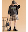 アシメプリーツミニスカート