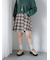 アシメプリーツミニスカート