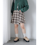 アシメプリーツミニスカート