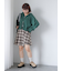 アシメプリーツミニスカート