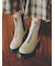 フロントジップサイドゴアブーツ
