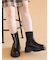 フロントジップサイドゴアブーツ