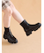 フロントジップサイドゴアブーツ