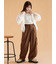 総レースフリルブラウス