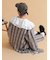 ラッフル襟ブラウス