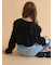 ラッフル襟ブラウス