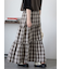 チェックティアードスカート