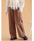 ウォッシュ加工ワイドパンツ