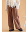 ウォッシュ加工ワイドパンツ