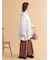 ウォッシュ加工ワイドパンツ