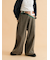 ウォッシュ加工ワイドパンツ