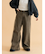 ウォッシュ加工ワイドパンツ