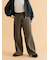 ウォッシュ加工ワイドパンツ