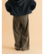 ウォッシュ加工ワイドパンツ
