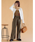 ウォッシュ加工ワイドパンツ