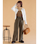 ウォッシュ加工ワイドパンツ