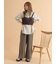 ウォッシュ加工ワイドパンツ