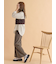 ウォッシュ加工ワイドパンツ