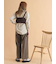 ウォッシュ加工ワイドパンツ