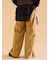 ウォッシュ加工ワイドパンツ