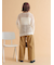 ウォッシュ加工ワイドパンツ