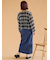 チェックリボンブラウス