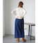 小花柄カットカーディガン