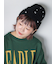 ビジュー付きニットキャップ