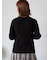 袖フリルモックネックニット