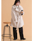 ベルト付スタンドカラーコート