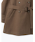 ベルト付スタンドカラーコート