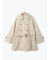 ベルト付スタンドカラーコート