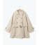 ベルト付スタンドカラーコート