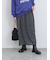 ジグザグ柄フリンジナロースカート