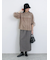 ジグザグ柄フリンジナロースカート