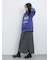 ジグザグ柄フリンジナロースカート