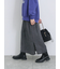 ジグザグ柄フリンジナロースカート