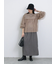 ジグザグ柄フリンジナロースカート