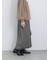 ジグザグ柄フリンジナロースカート