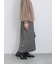 ジグザグ柄フリンジナロースカート