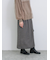 ジグザグ柄フリンジナロースカート