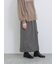 ジグザグ柄フリンジナロースカート