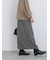 ジグザグ柄フリンジナロースカート