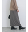 ジグザグ柄フリンジナロースカート
