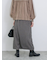 ジグザグ柄フリンジナロースカート